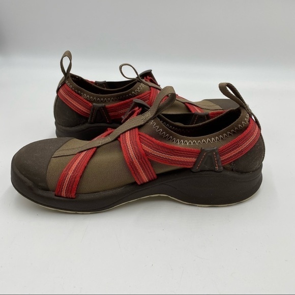Chaco Ponsul Bulloo Brown Red Pink Women's Size 7 - Picture 7 of 11